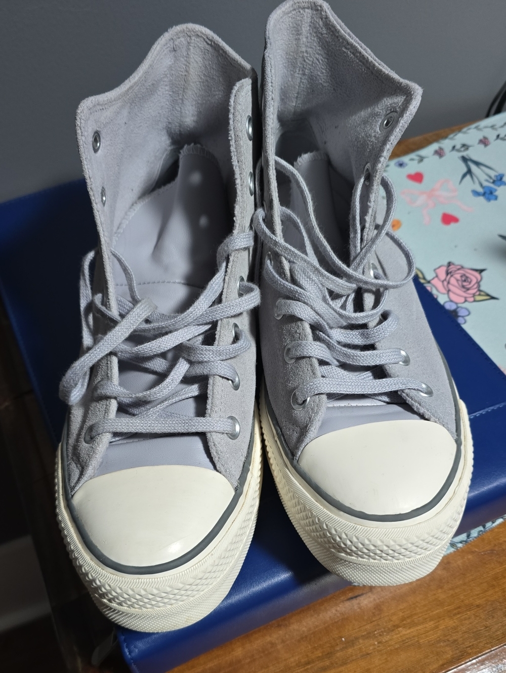 Converse Women's High-Top Sneakers in Light Gray